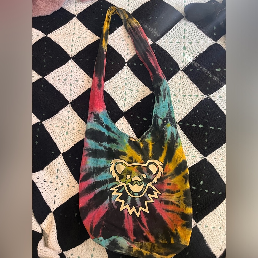 tie dye grateful dead dancing bear purse / bag - Picture 2 of 5